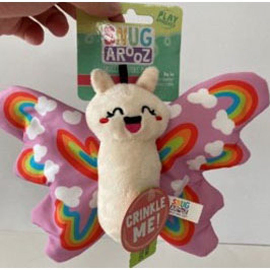 99711 7 in. Brittany The Butterfly Plush Dog Toy, Multi Color