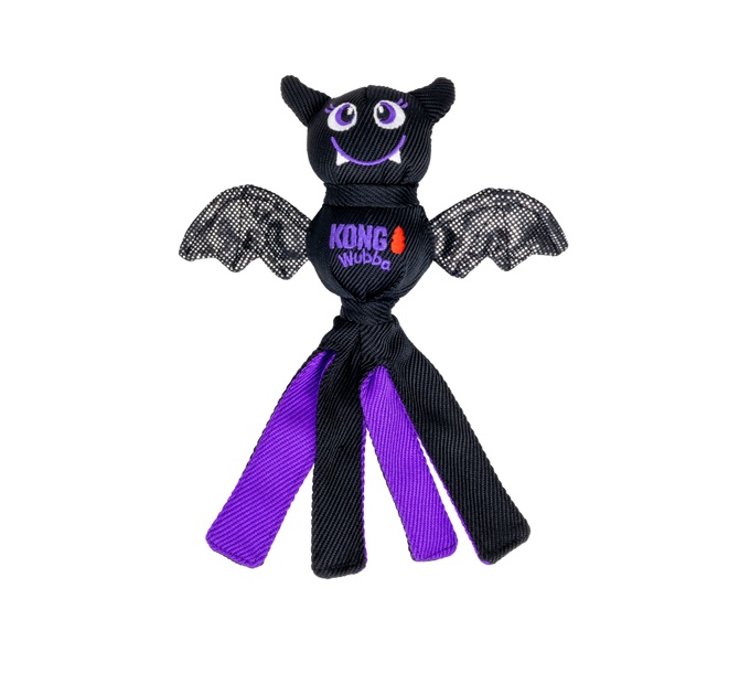 HW26D124 Halloween Wubba Ballistic Bat Dog Toy - Small