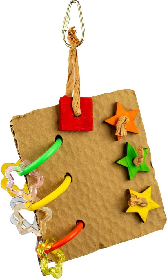 HB01563 Happy Beaks Paperback Peck-A-Page Bird Toy