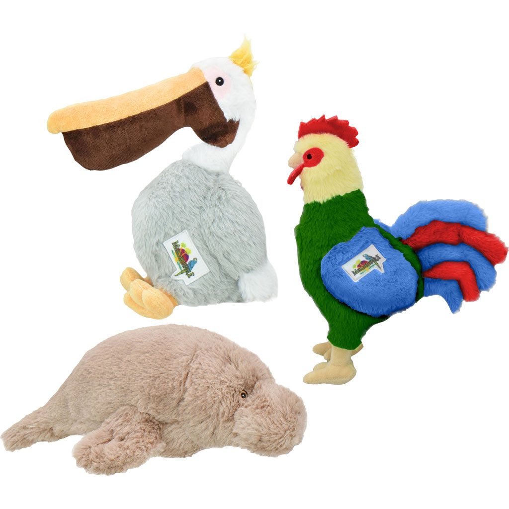56386 Margaritaville Seaside Animals Dog Toy, Assorted Color - Medium