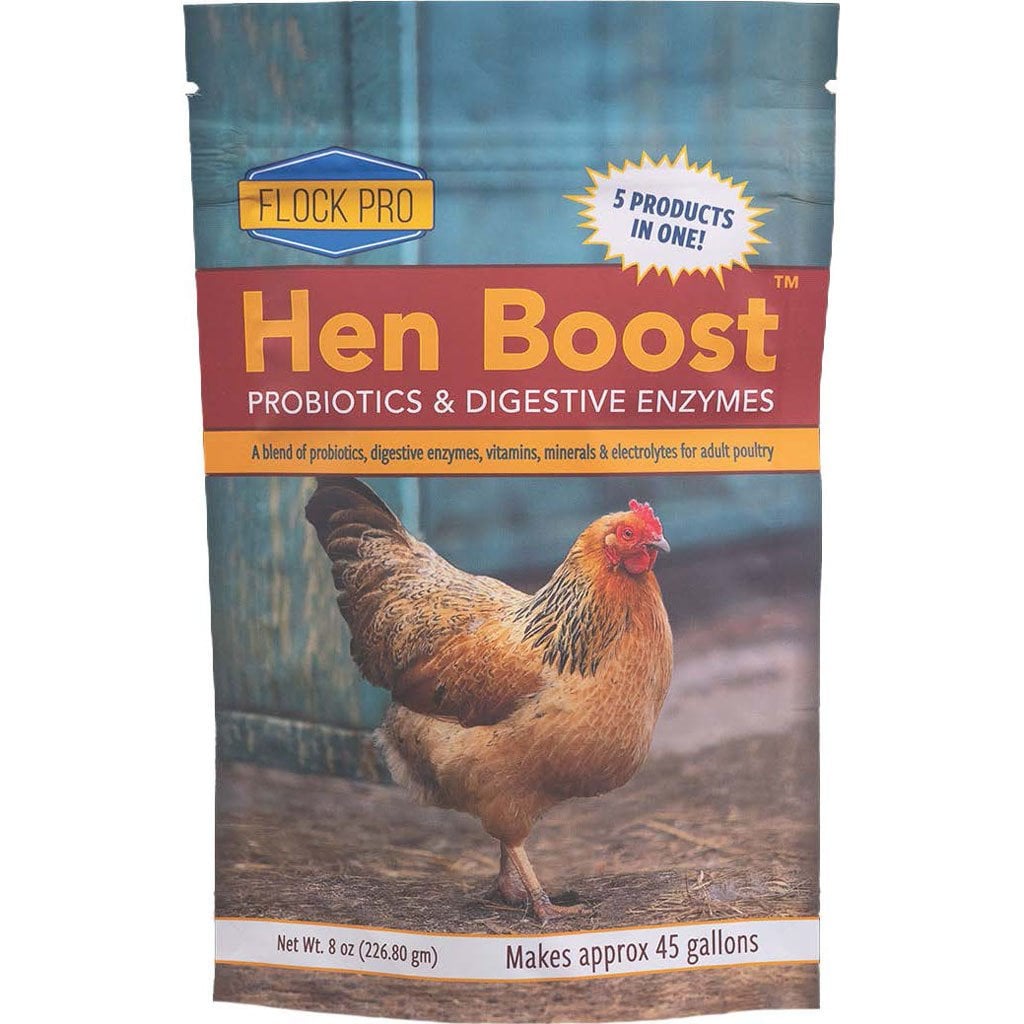 4568 8 oz Flock Pro Hen Boost Probiotics Small Animal Supplements