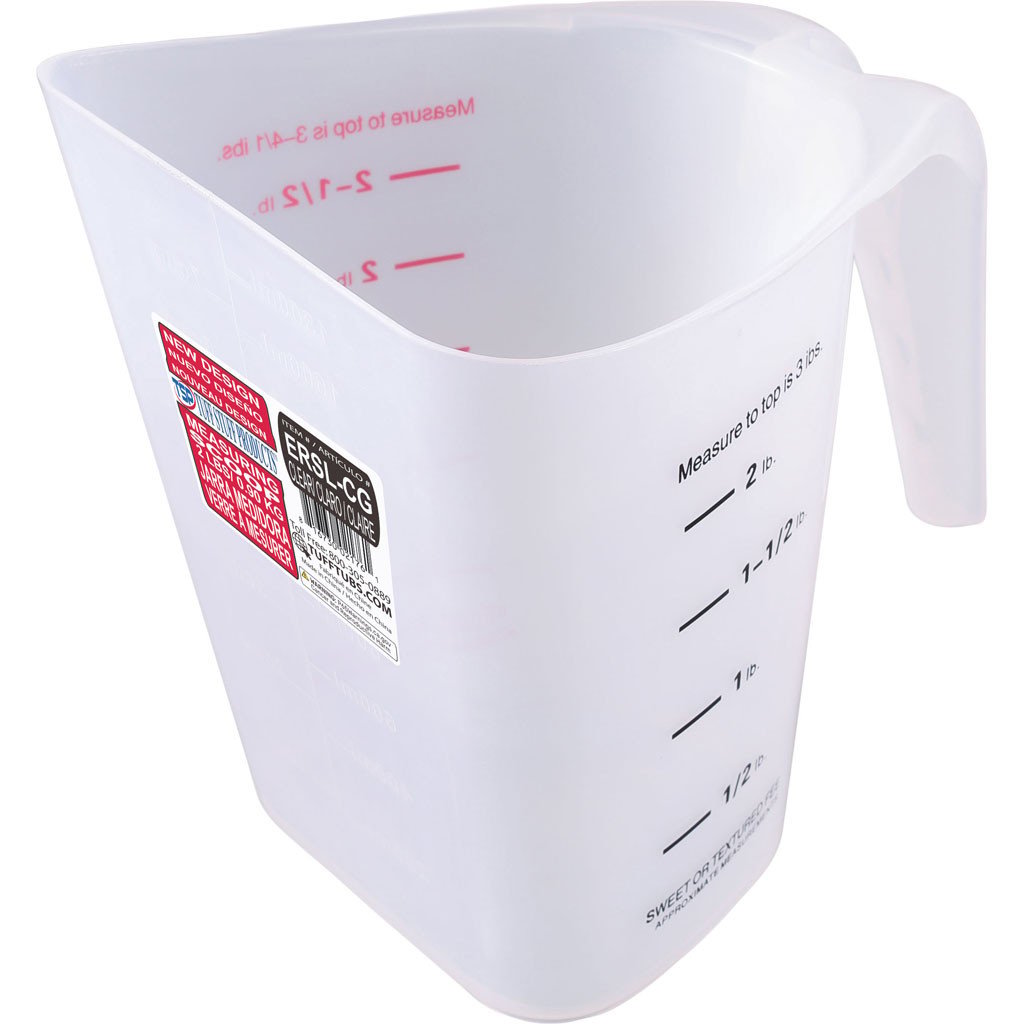 Picture of Tuff Stuff ERSLCG 2 lbs Ergonomic Wet or Dry Measuring Scoop, Clear
