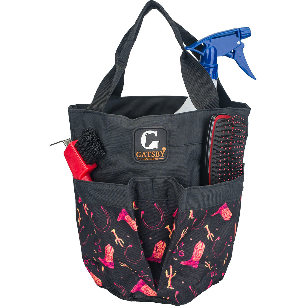 4-490833 Nylon Stable Horse Tote Bag with Mesh Bottom, Boots
