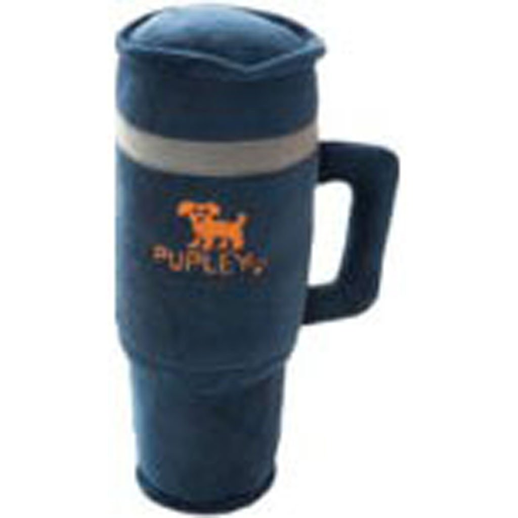 99681 8.5 in. Midnight Pupley Plush Dog Toy, Blue