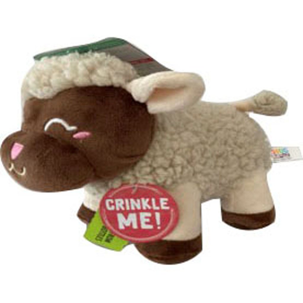 99710 8 in. Fleece Witherspoon Plush Dog Toy, Tan