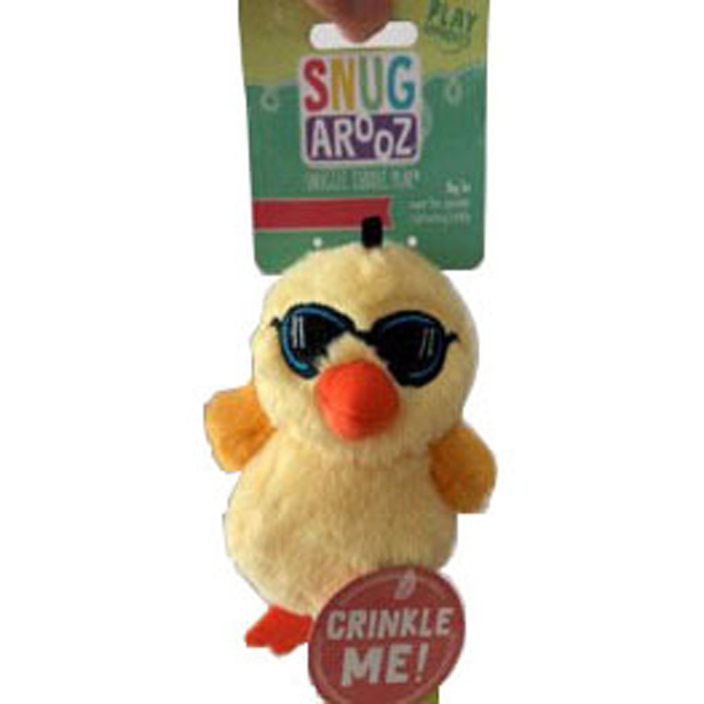 99702 5 in. Cool Chick Plush Dog Toy, Yellow
