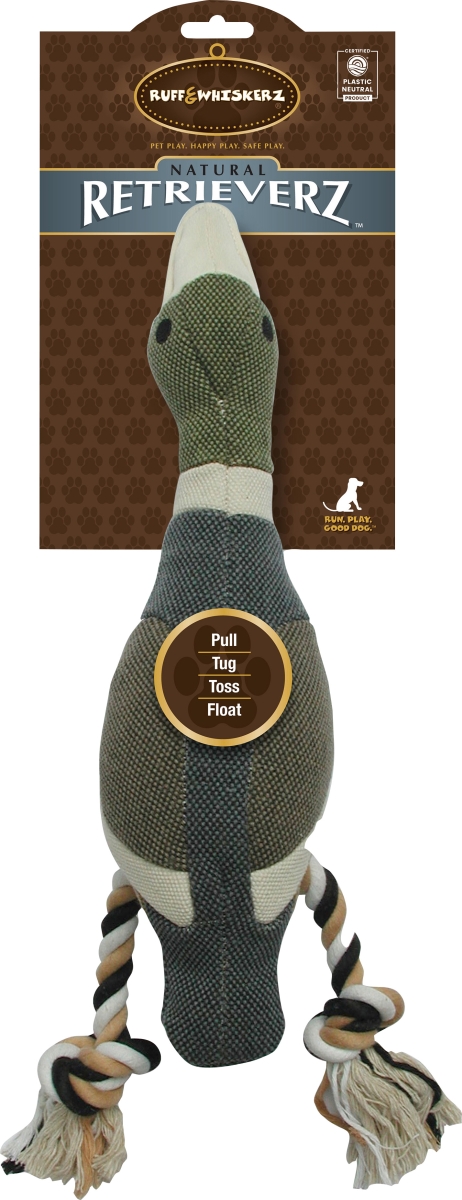 1208 Retrieverz Duck Canvas Dog Toy