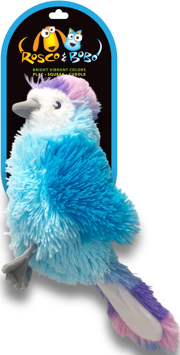 1378 Colorful Bird Plush Dog Toys