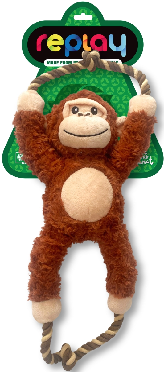 1450 Recycled Monkey Plush Dog Toys