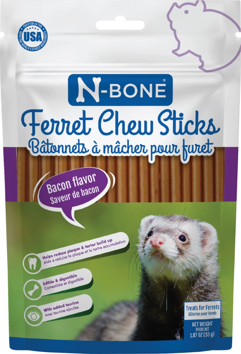 800979 1.87 oz Ferret Chew Sticks, Bacon