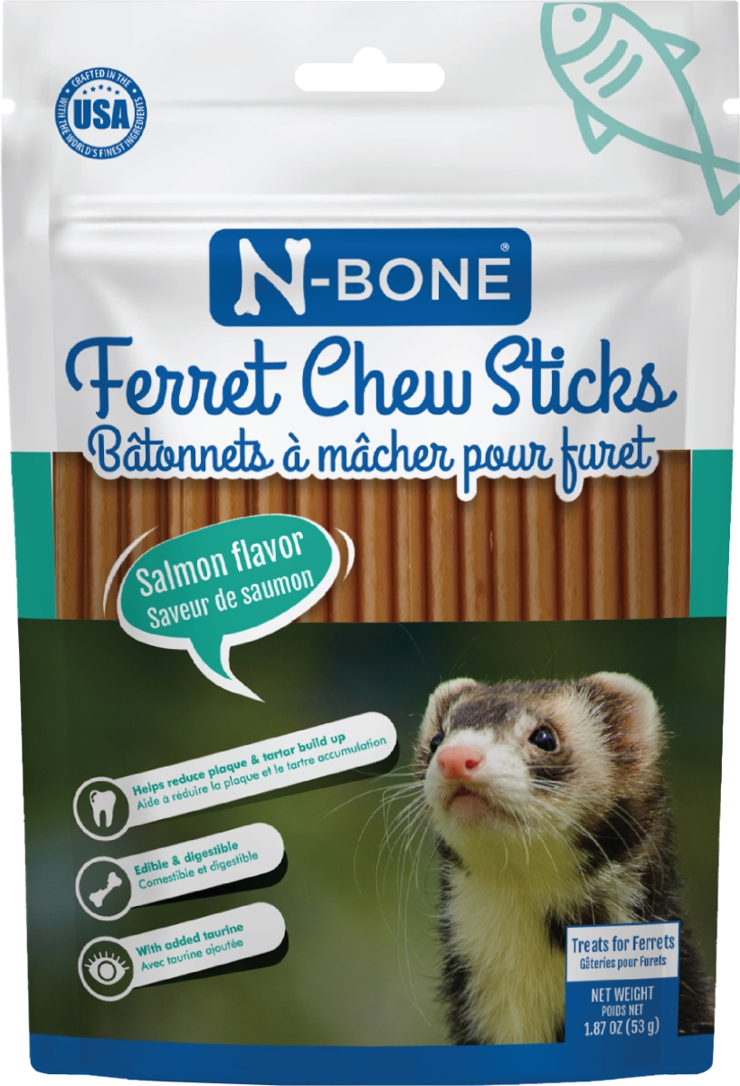 800993 1.87 oz Ferret Chew Sticks, Salmon