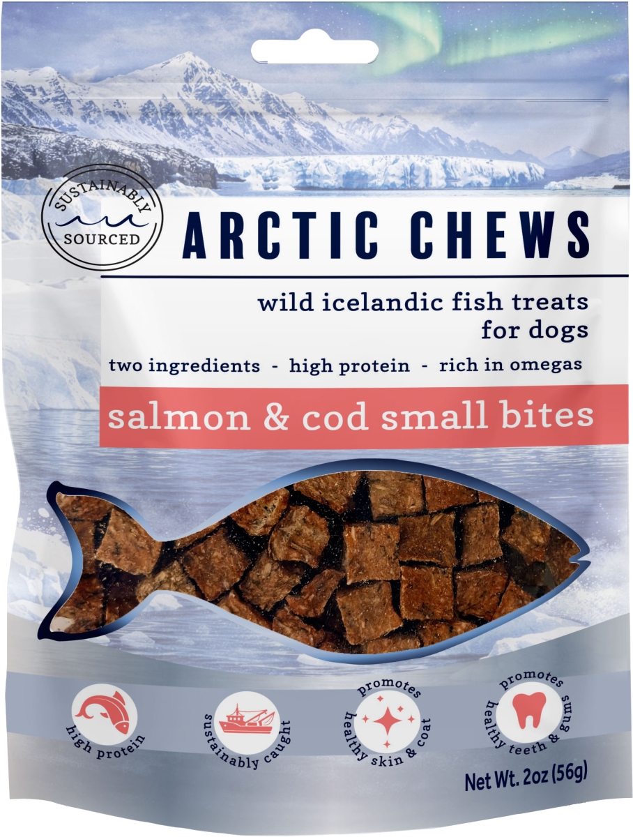 7406 2 oz Arctic Chews Small Bites Salmon & Cod Dog Treats