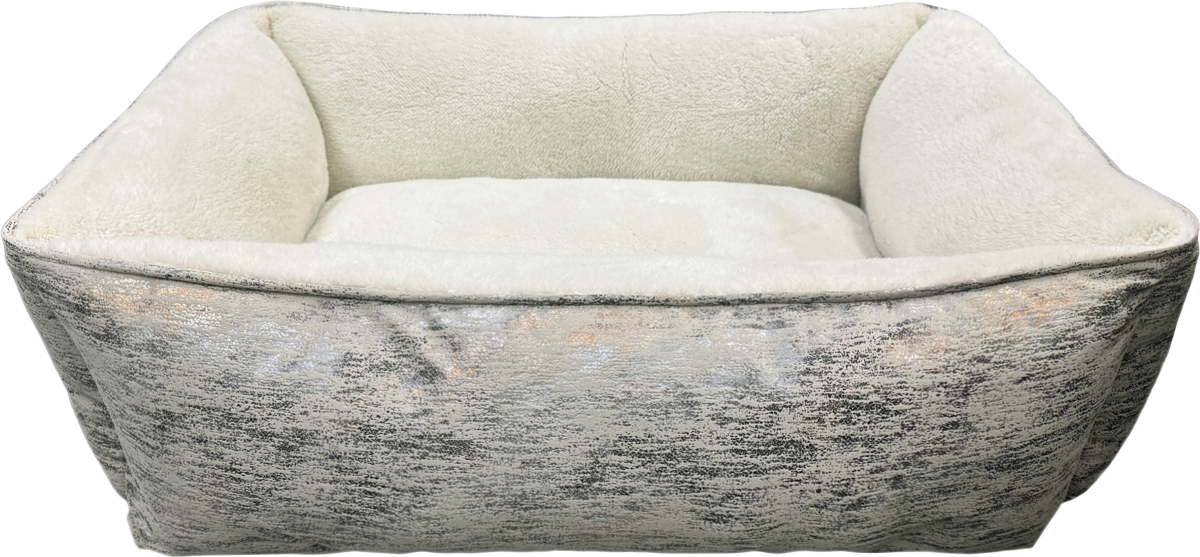 31202 30 in. Foil Print Rectangle Bed, Taupe