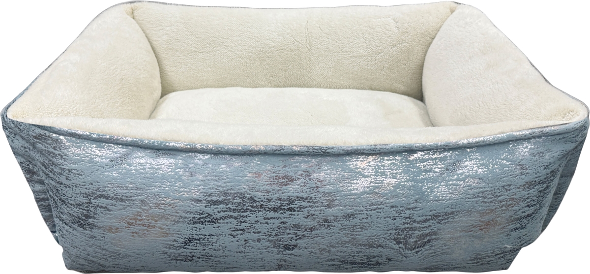 31203 20 in. Foil Print Rectangle Bed, Blue
