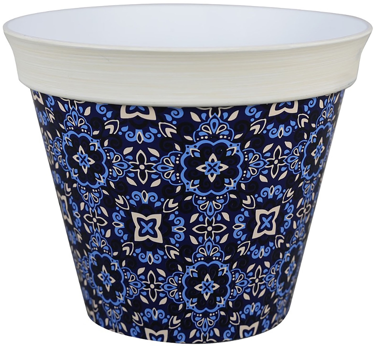 10000-05870 8 in. HDR Talavera Planter, Navy
