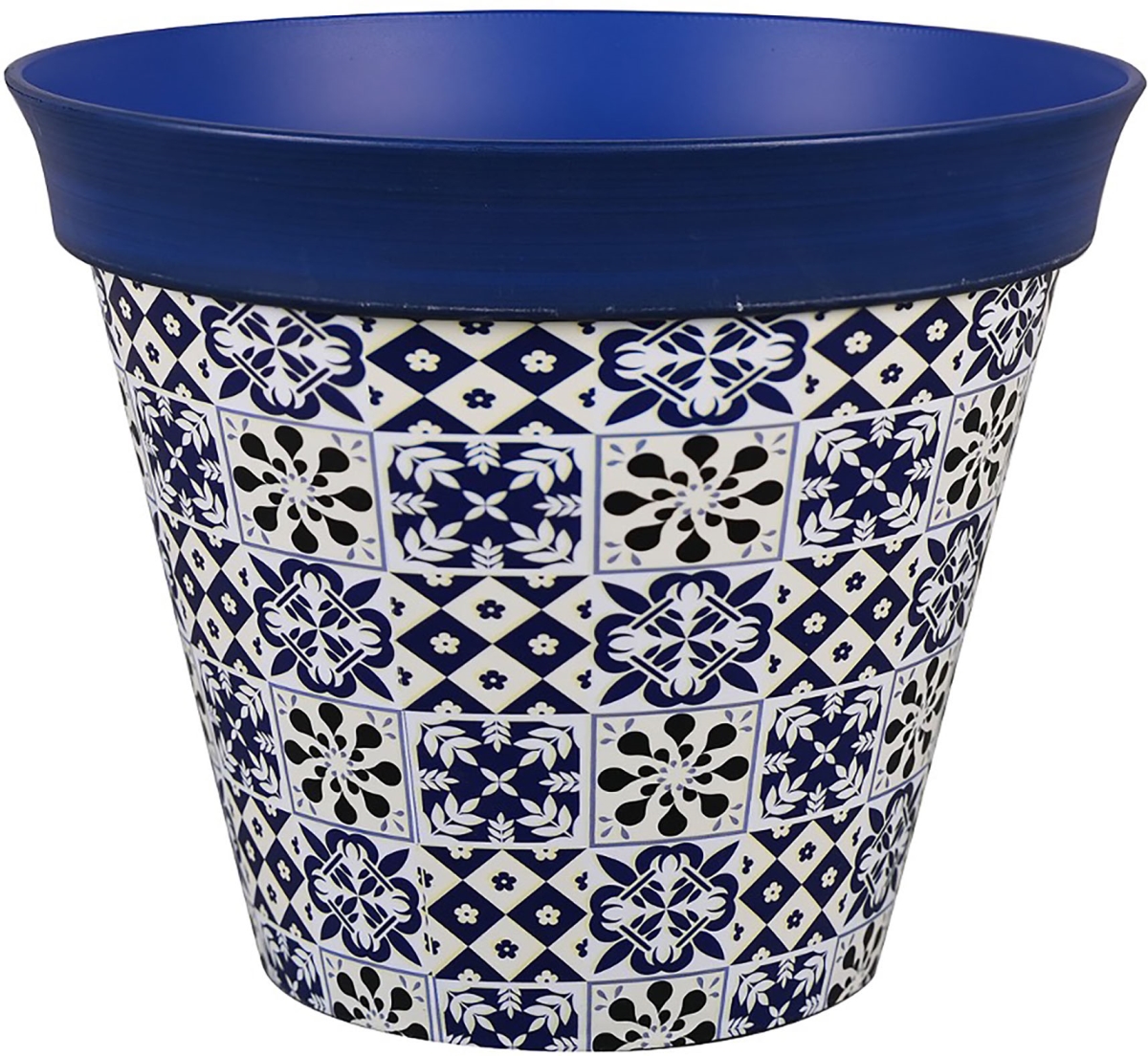 10000-05871 8 in. HDR Talavera Planter, Blue