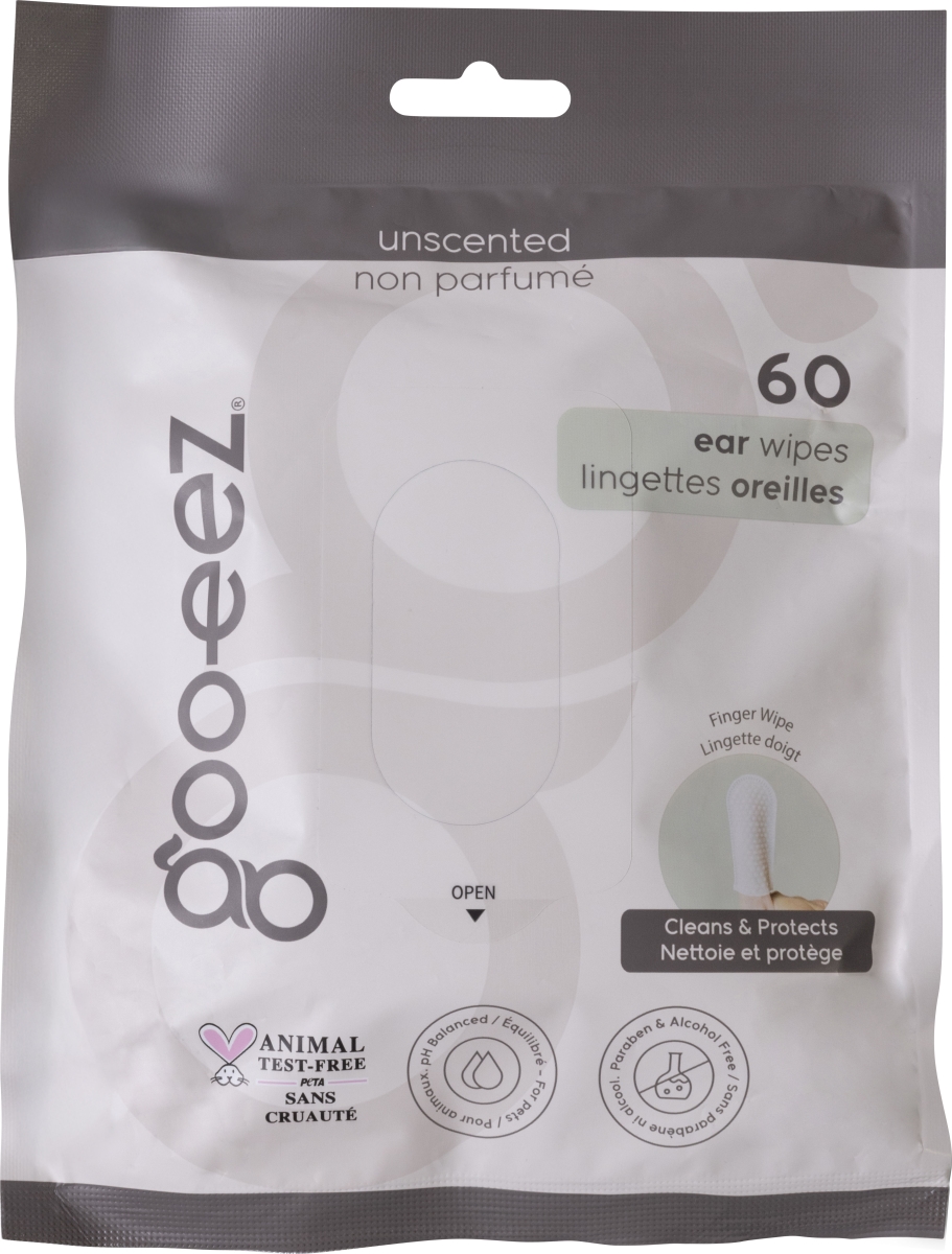 GZ1159 USC01OS Ear Cleaning Finger Wipes - 60 Count