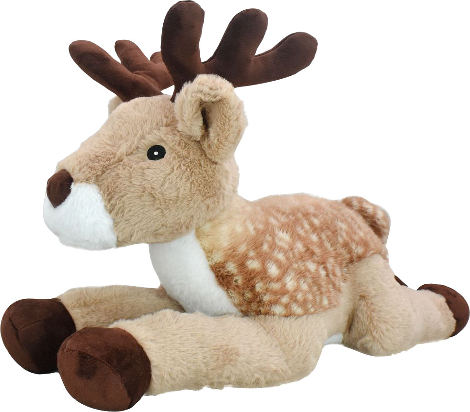 51400 24 in. Jumbo Laying Deer Plush Dog Toy