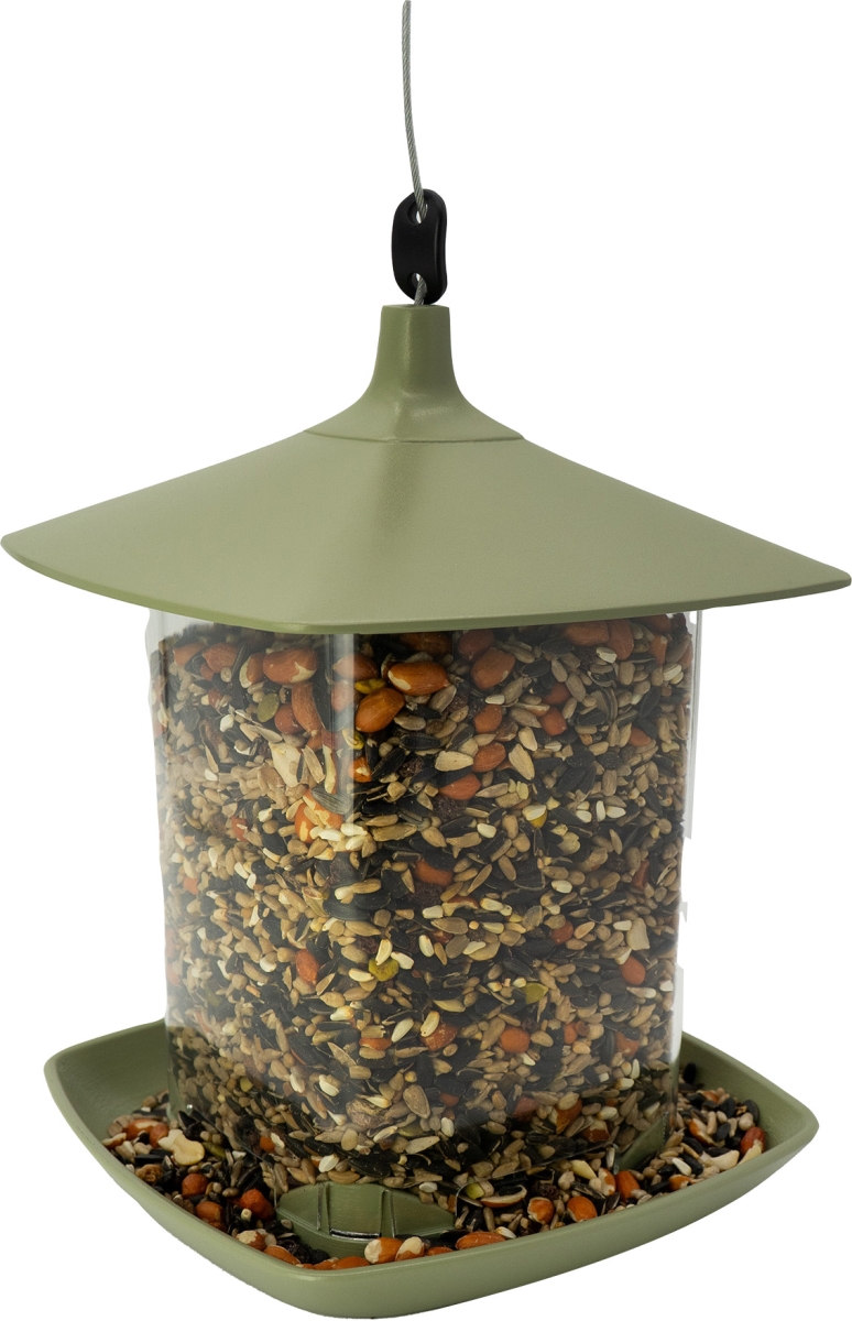 9123 4 lbs Garden Pavilion Bird Feeder, Sage