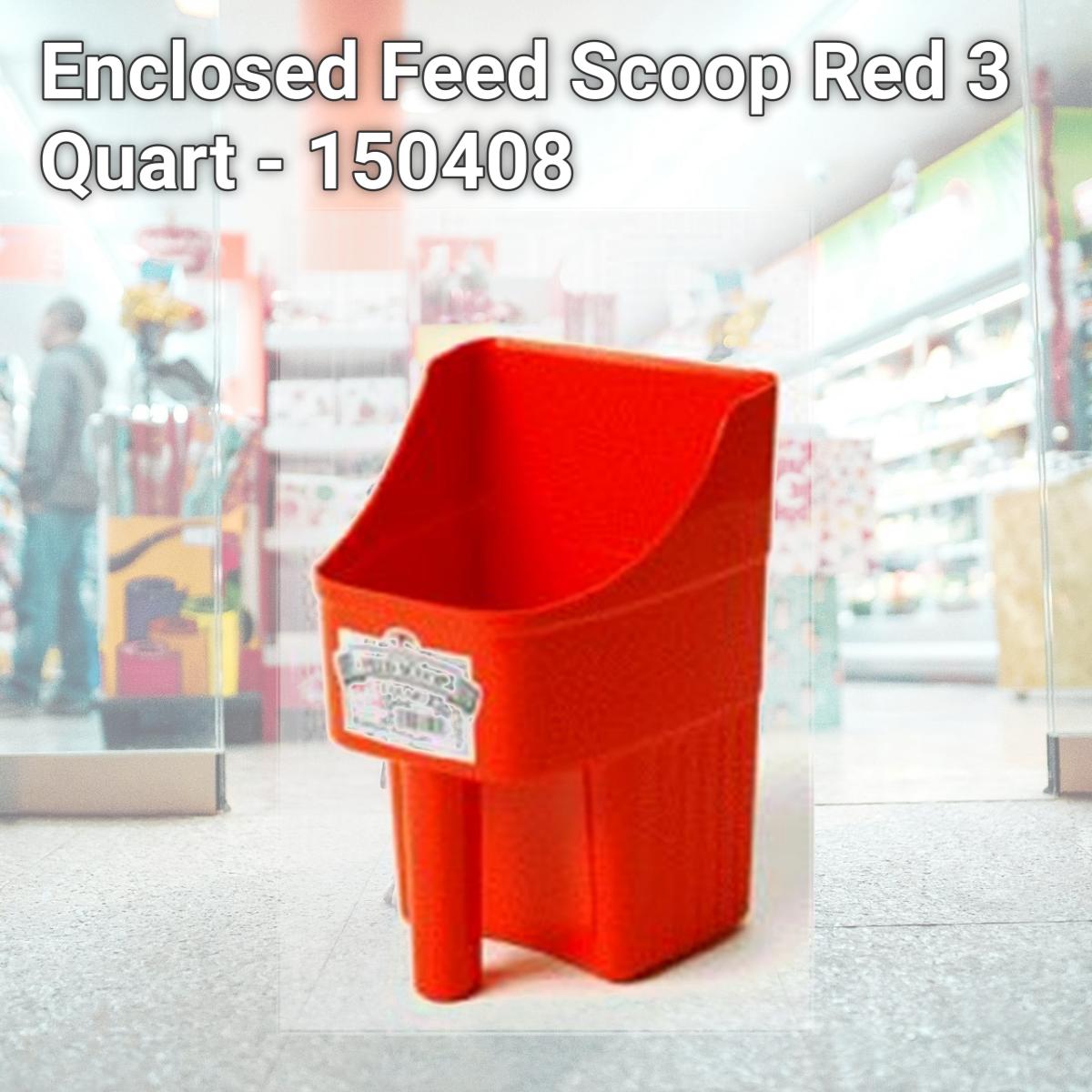 Picture of Miller Enclosed Feed Scoop Red 3 Quart - 150408