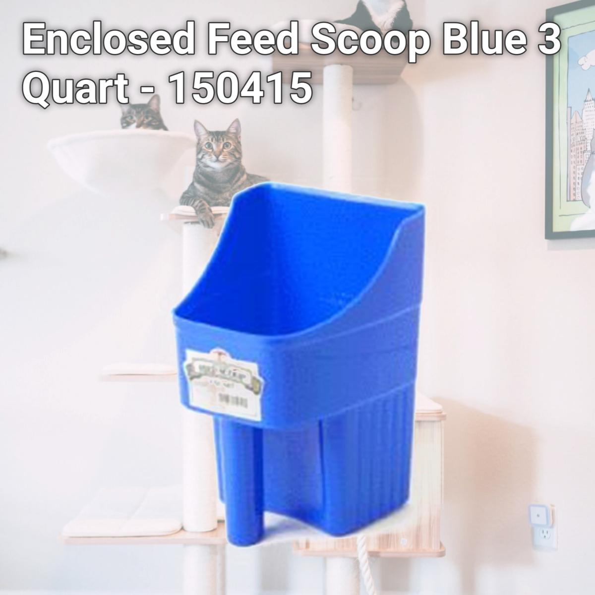 Picture of Miller Enclosed Feed Scoop Blue 3 Quart - 150415