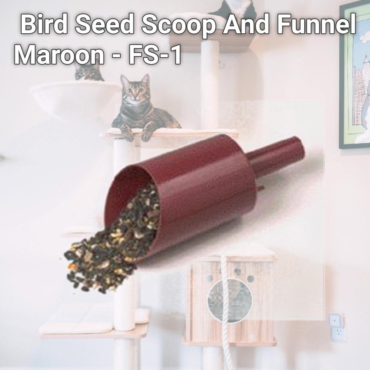 Picture of Heath Bird Seed Scoop And Funnel Maroon - FS-1