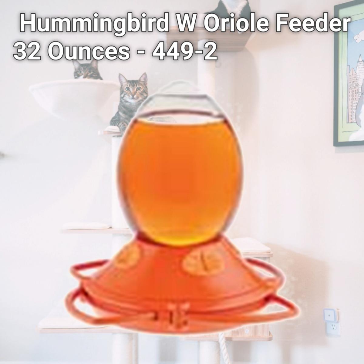 Picture of Woodstream Hummingbird W Oriole Feeder 32 Ounces - 449-2