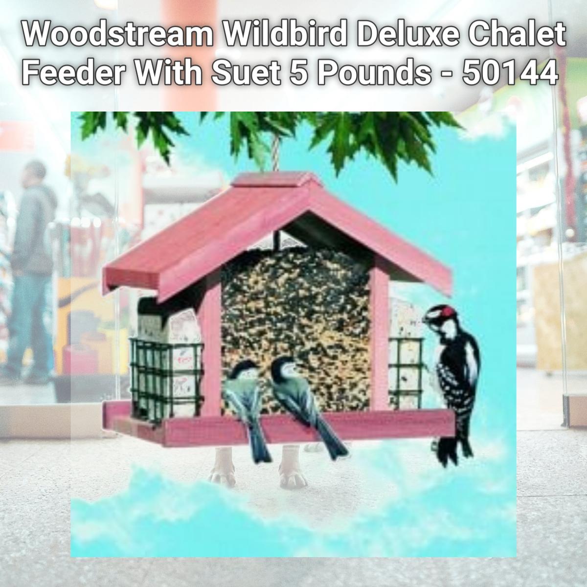 Picture of Woodstream Wildbird Deluxe Chalet Feeder With Suet 5 Pounds - 50144