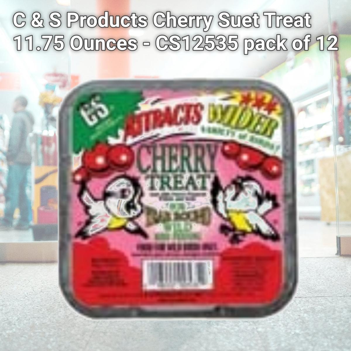 Picture of C & S Products Cherry Suet Treat 11.75 Ounces - CS12535 pack of 12
