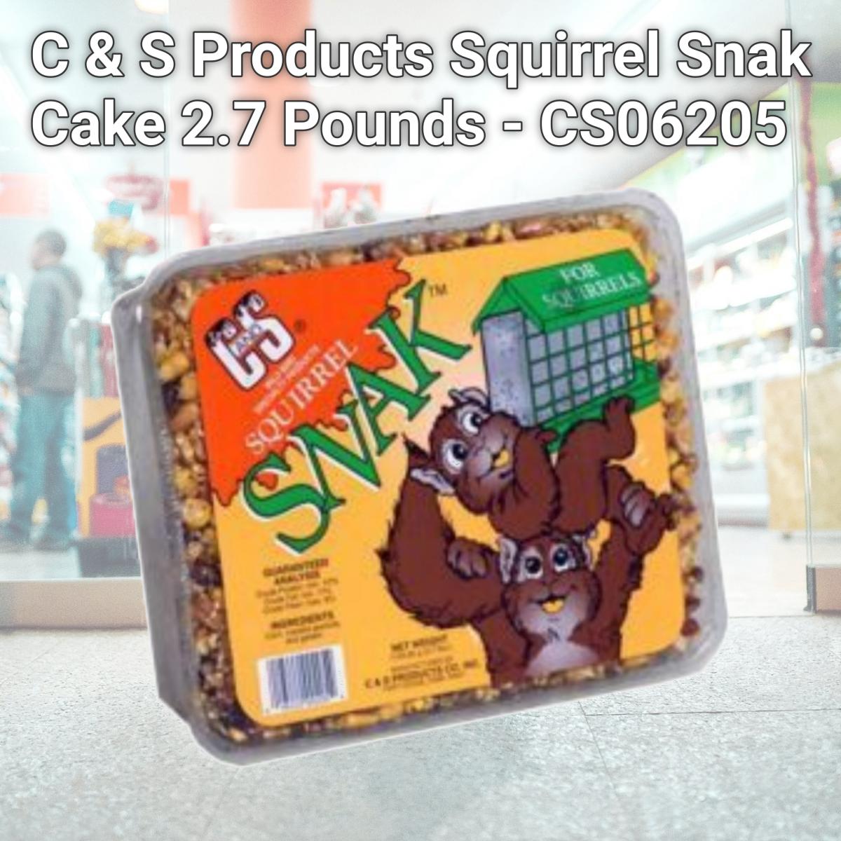 Picture of C & S Products Squirrel Snak Cake 2.7 Pounds - CS06205