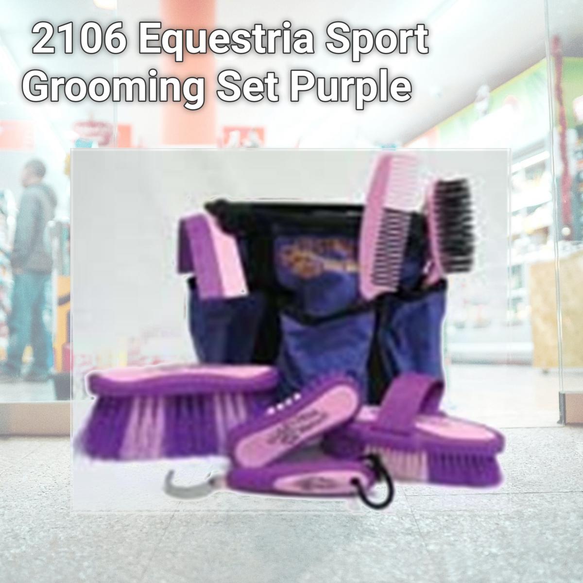 Picture of Desert Equestrian 2106 Equestria Sport Grooming Set Purple