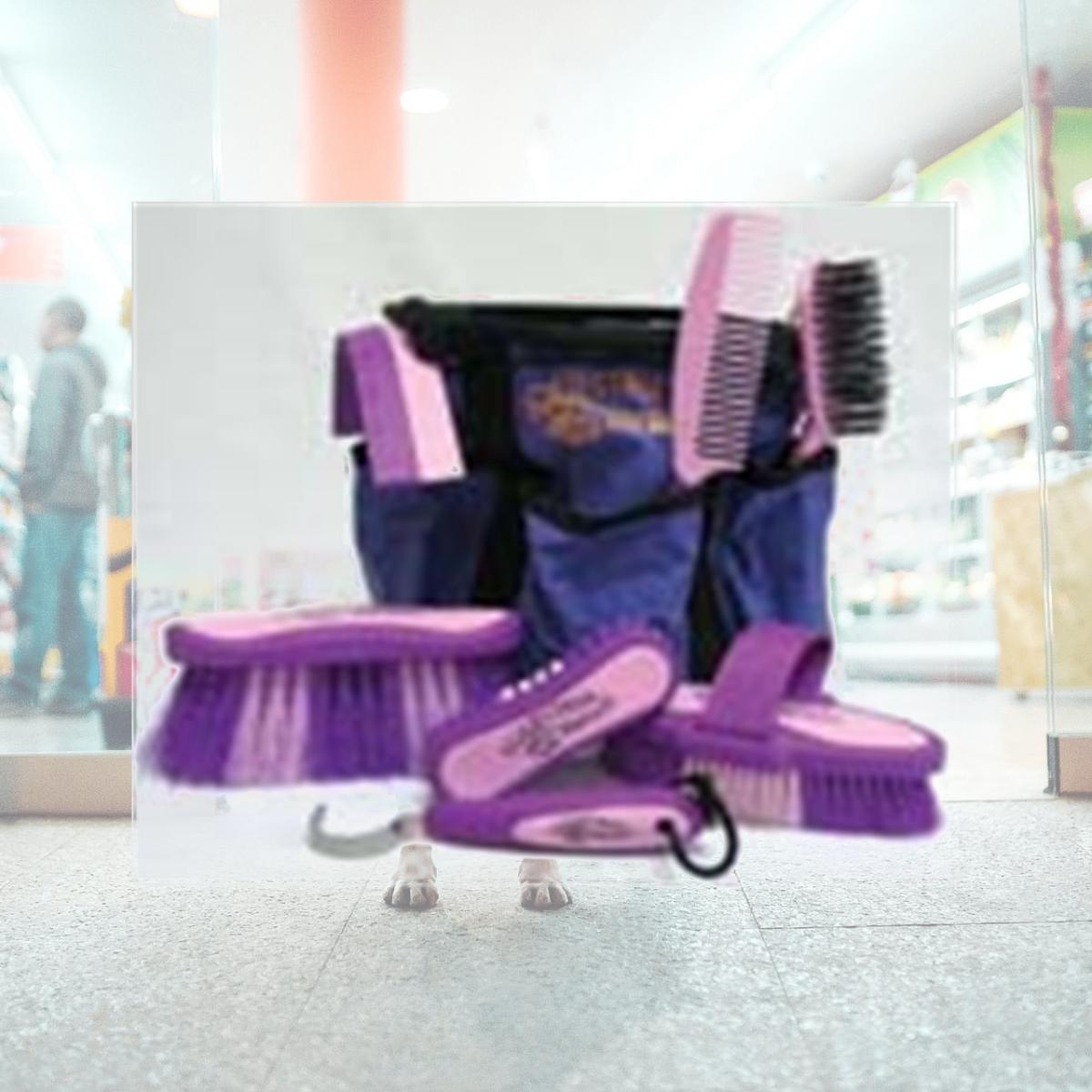 Picture of Desert Equestrian 2106 Equestria Sport Grooming Set Purple