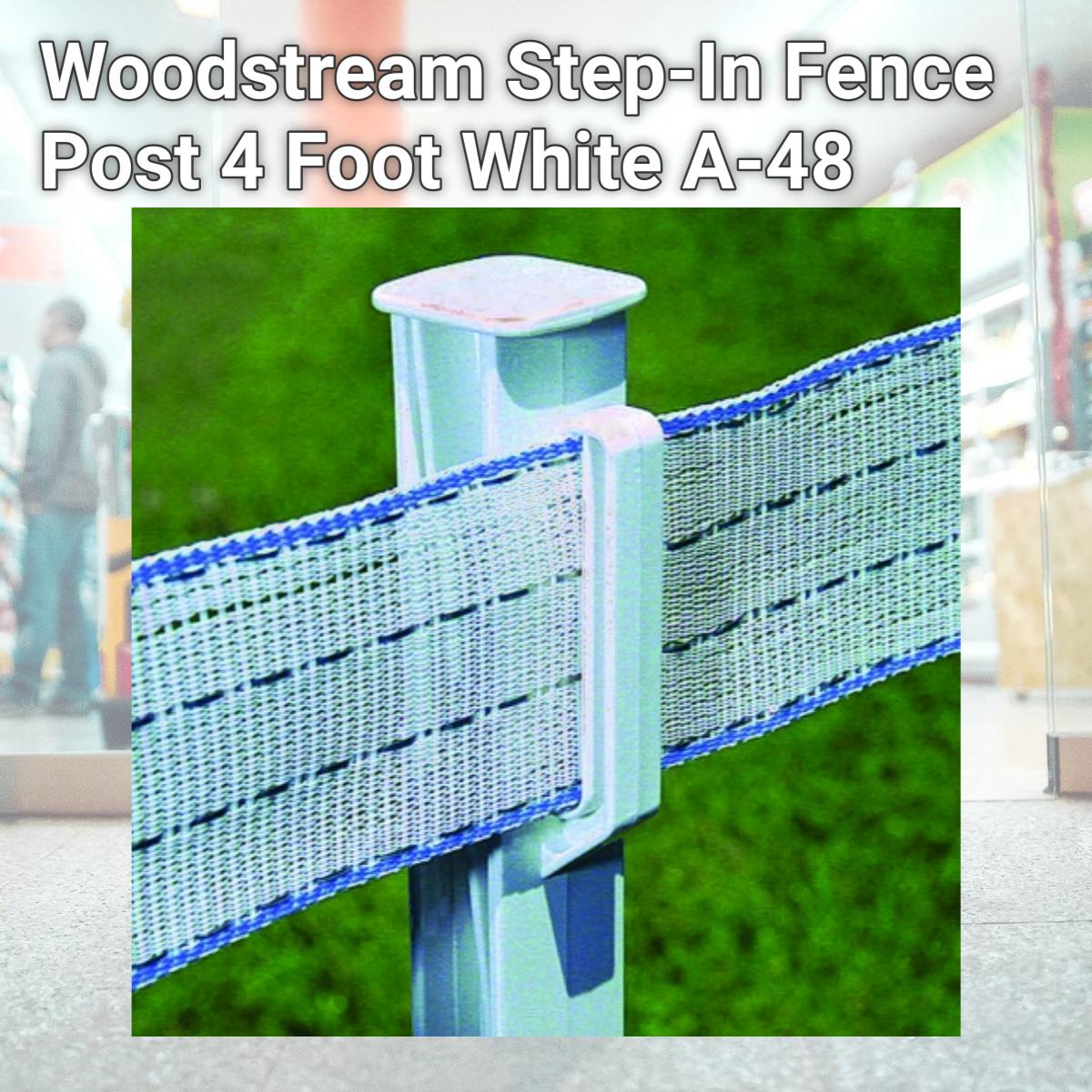 Picture of Woodstream Step-In Fence Post 4 Foot White A-48