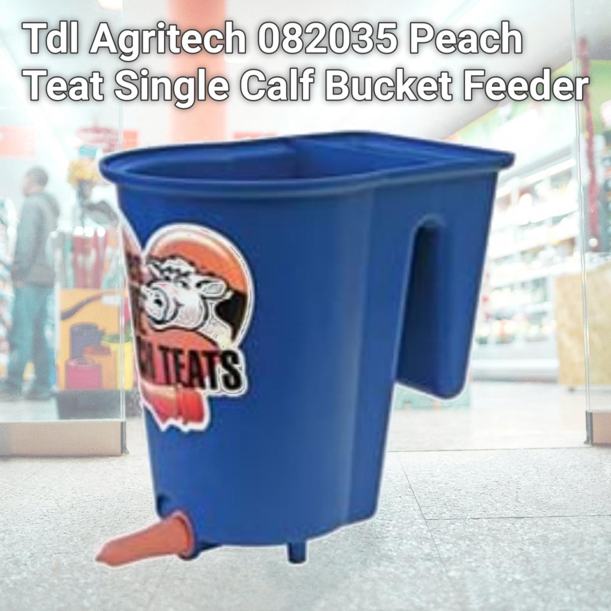 Picture of Tdl Agritech 082035 Peach Teat Single Calf Bucket Feeder