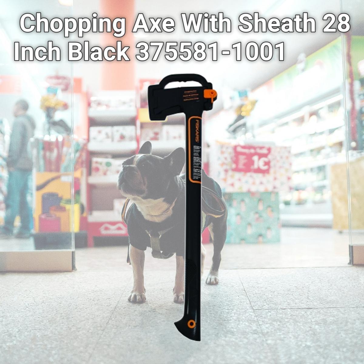 Picture of Fiskars Chopping Axe With Sheath 28 Inch Black 375581-1001