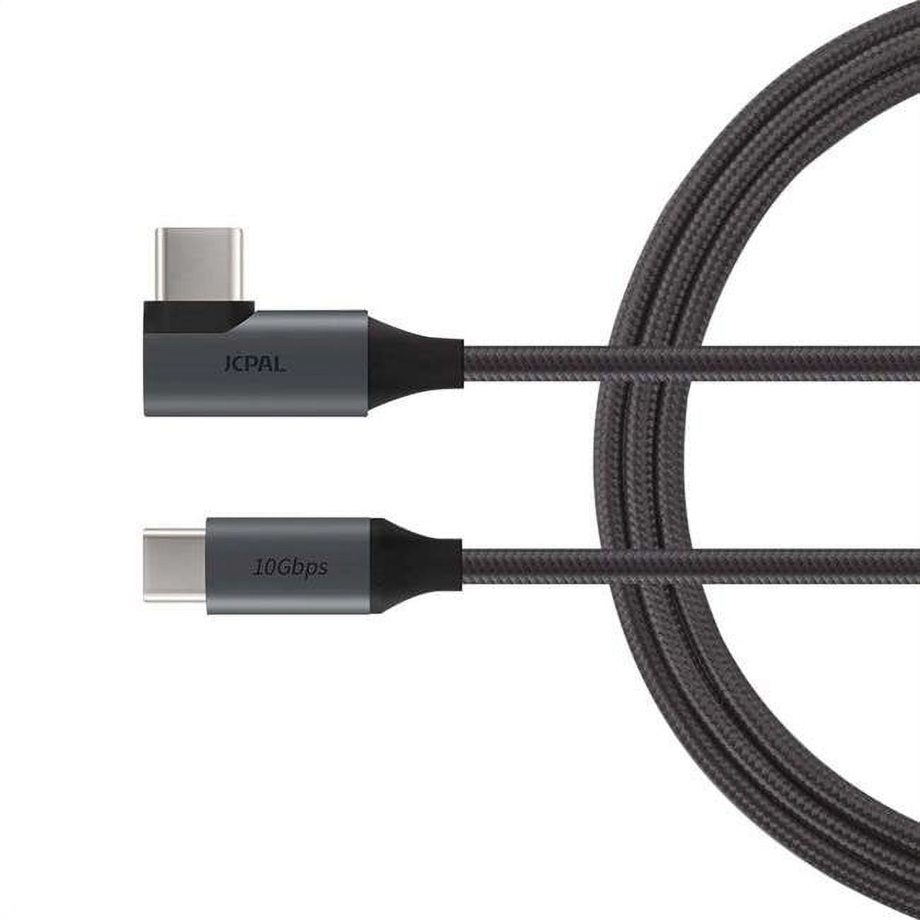 Picture of JCPal JCP6155 100W Flex Link USB-C 3.1 Generation 2 Charge & Sync Braided Cable&#44; Black - 1.5 m