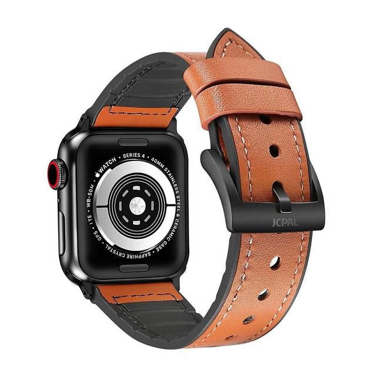 Picture of JCPal JCP3948 Gentry Leather Band for 0.95 mm Apple Watch - Coffee Brown