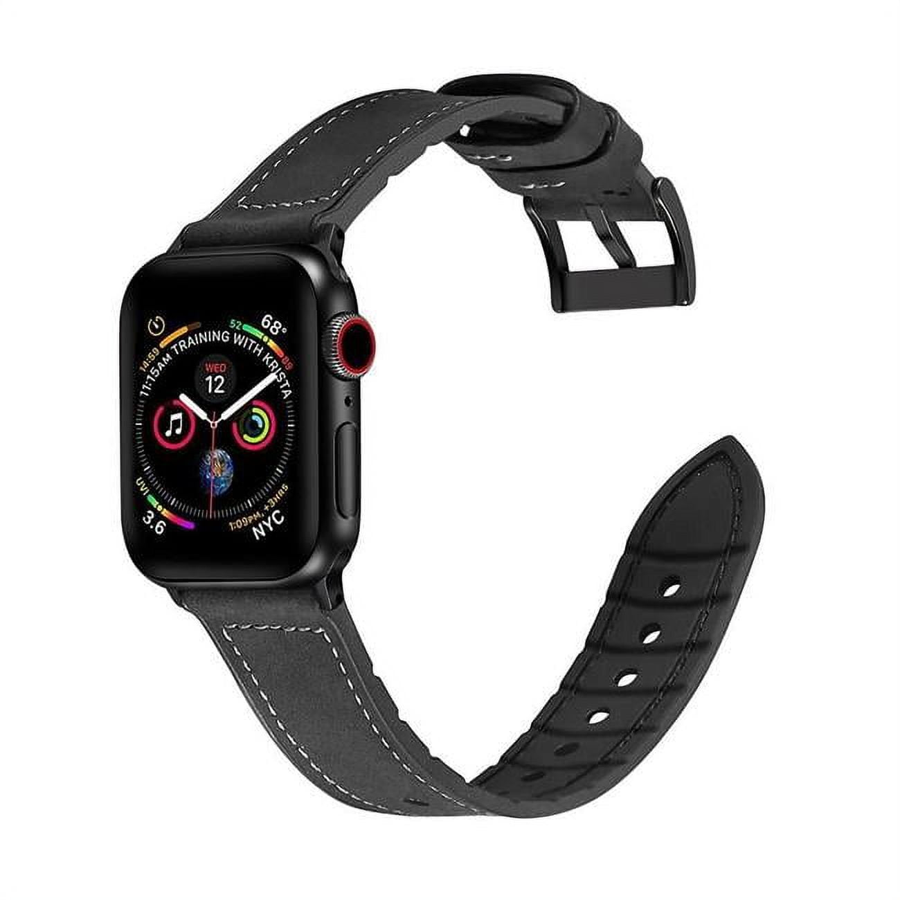 Picture of JCPal JCP3950 Gentry Leather Band for 0.95 mm Apple Watch - Black