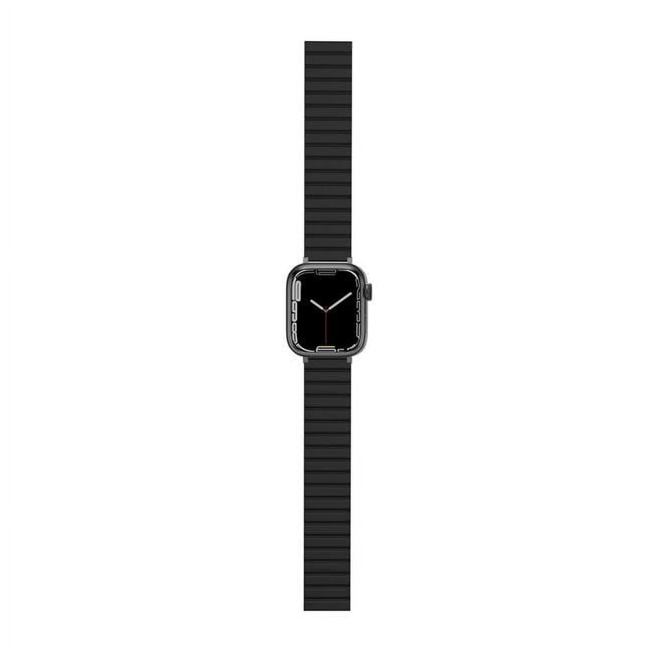Picture of JC Pal JCP6283 Flex Form Magnetic Apple Watch Band&#44; Black & Orange