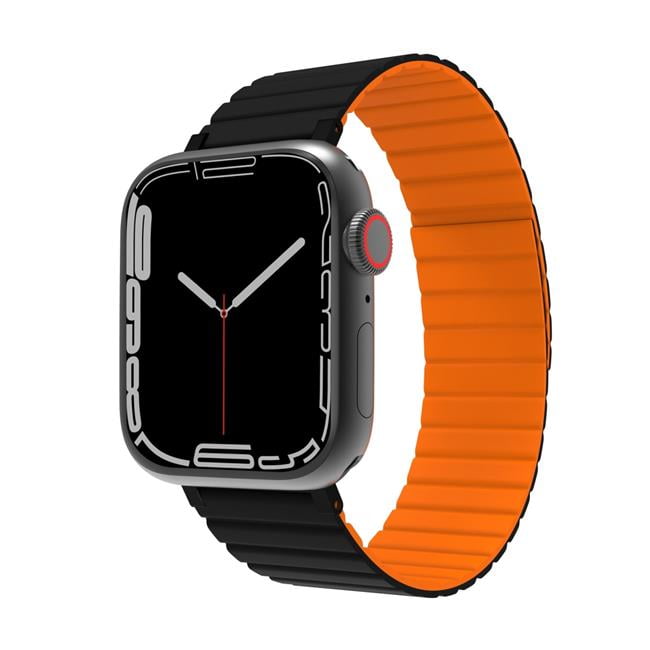 Picture of JC Pal JCP6308 45 x 49 mm Flex Form Magnetic Apple Watch Band&#44; Black & Orange