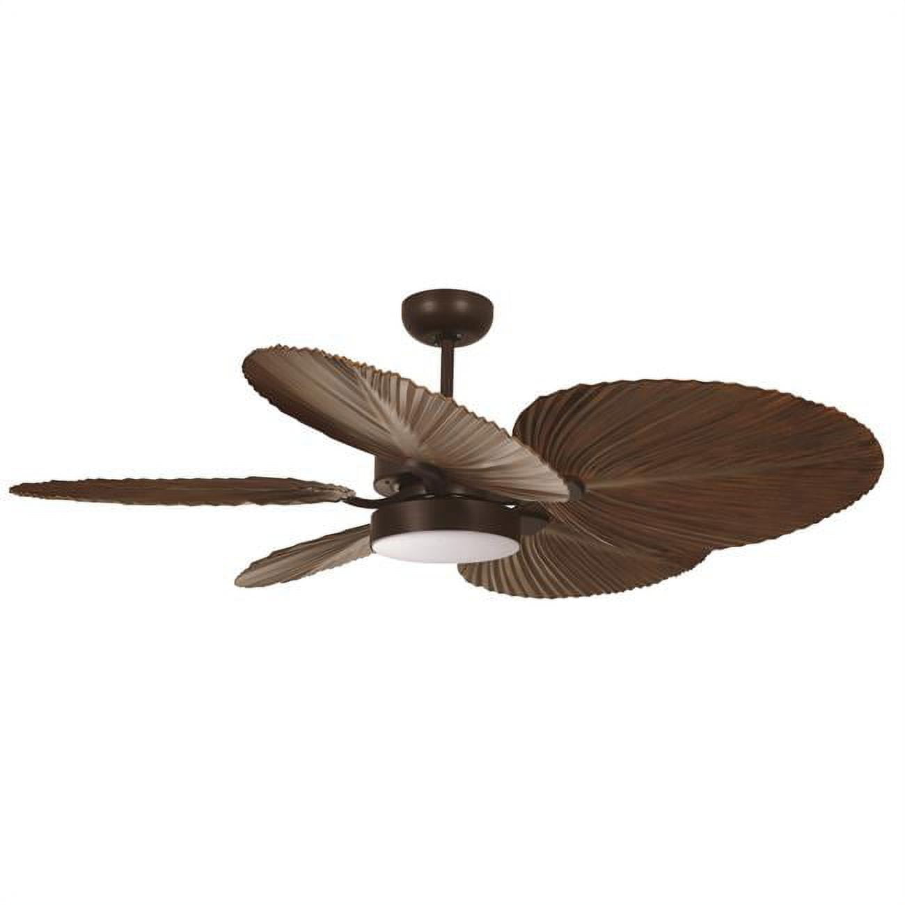 Picture of Lucci Air 21065501 Lucci Air Bali 52&apos; DC Ceiling Fan with Light in Oil Rubbed Bronze and Dark Koa Blades