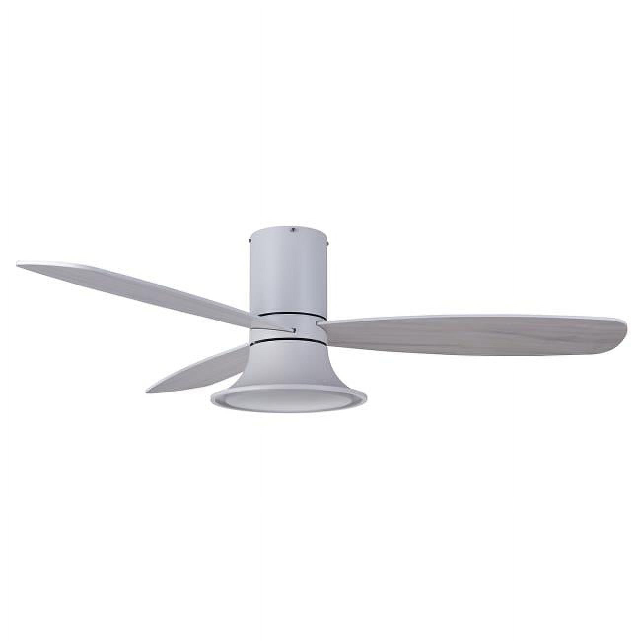 Picture of Lucci Air 21066101 Lucci Air Flusso 52&apos; Matte White Light with Remote Ceiling Fan