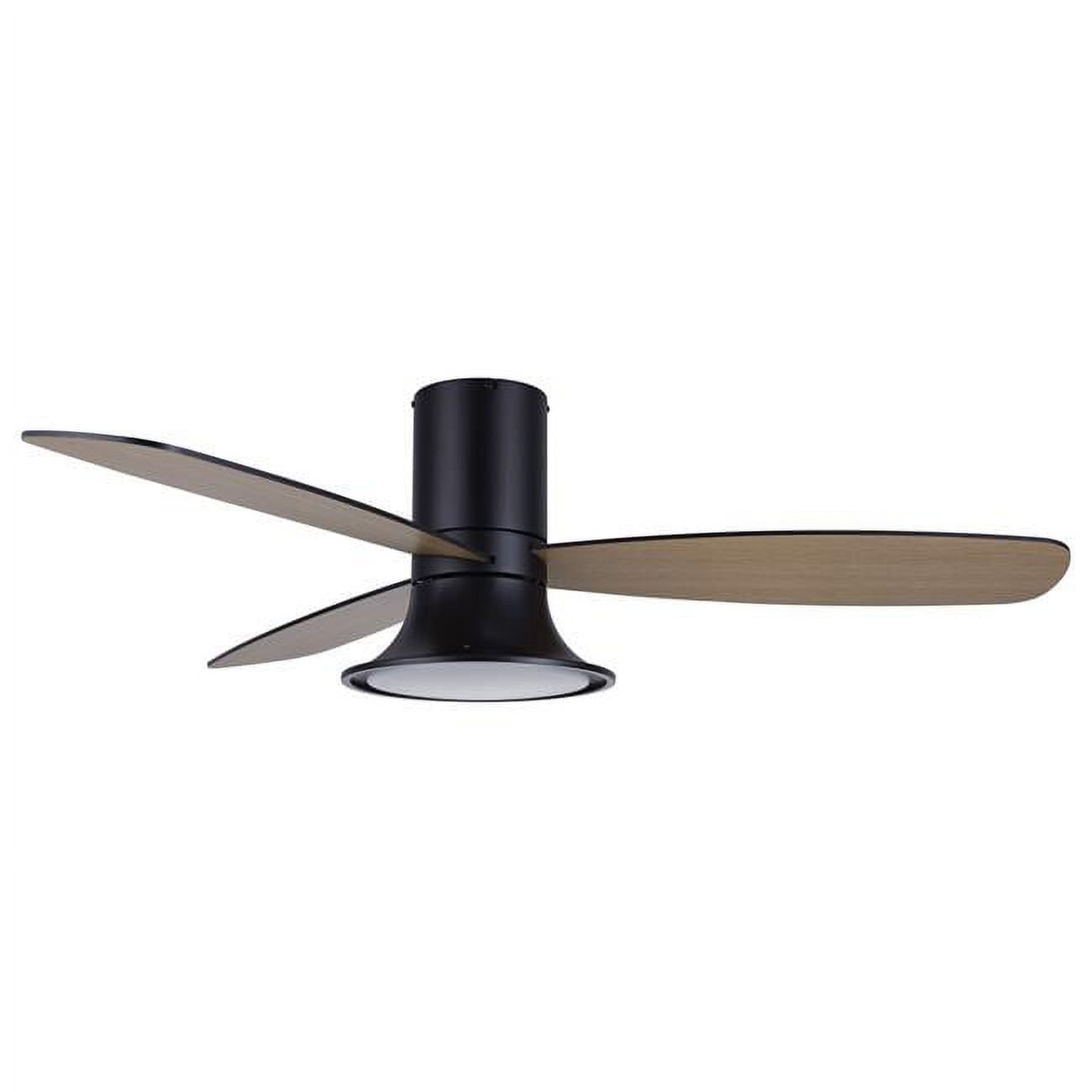 Picture of Lucci Air 21066201 Lucci Air Flusso 52&apos; Matte Black Light with Remote Ceiling Fan