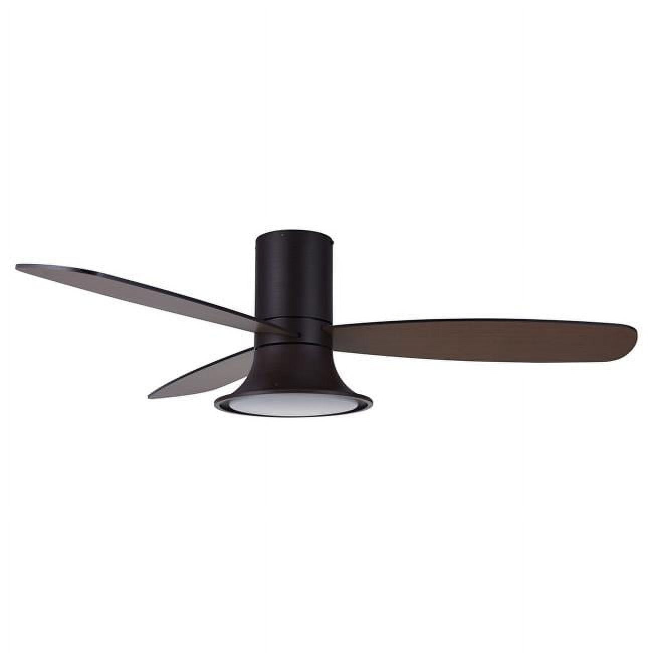 Picture of Lucci Air 21066301 Lucci Air Flusso 52&apos; Oil Rubbed Bronze Light with Remote Ceiling Fan