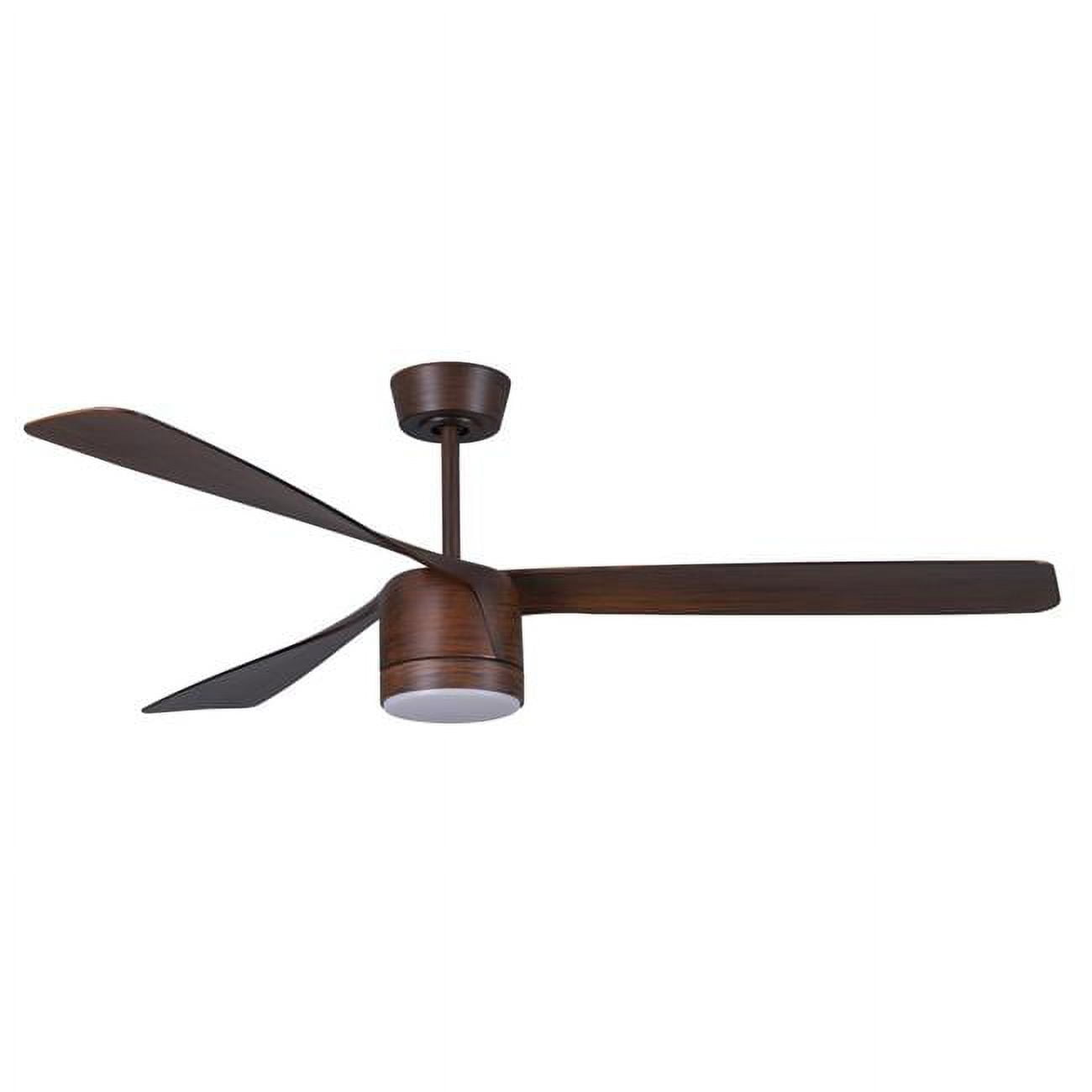 Picture of Lucci Air 21328201 Lucci Air Peregrine 56&apos; Dark Koa Light with Remote Ceiling Fan