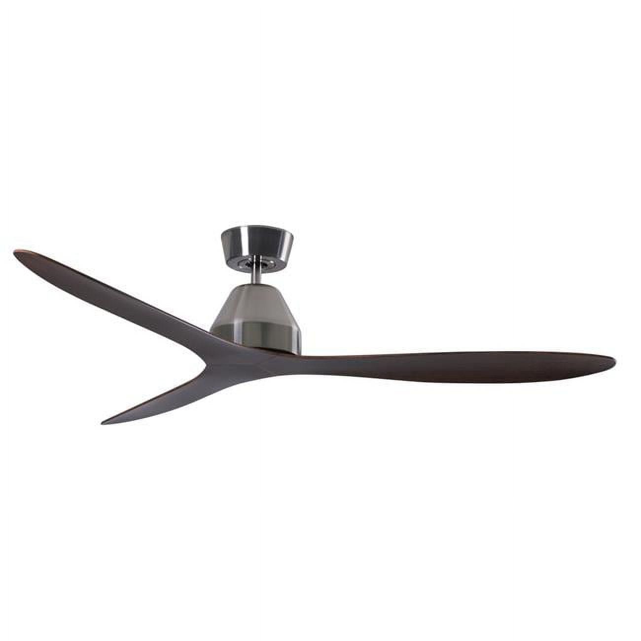Picture of Lucci Air 21304201 Lucci Air Whitehaven 56-inch Brushed Chrome and Dark Koa Blades Ceiling Fan