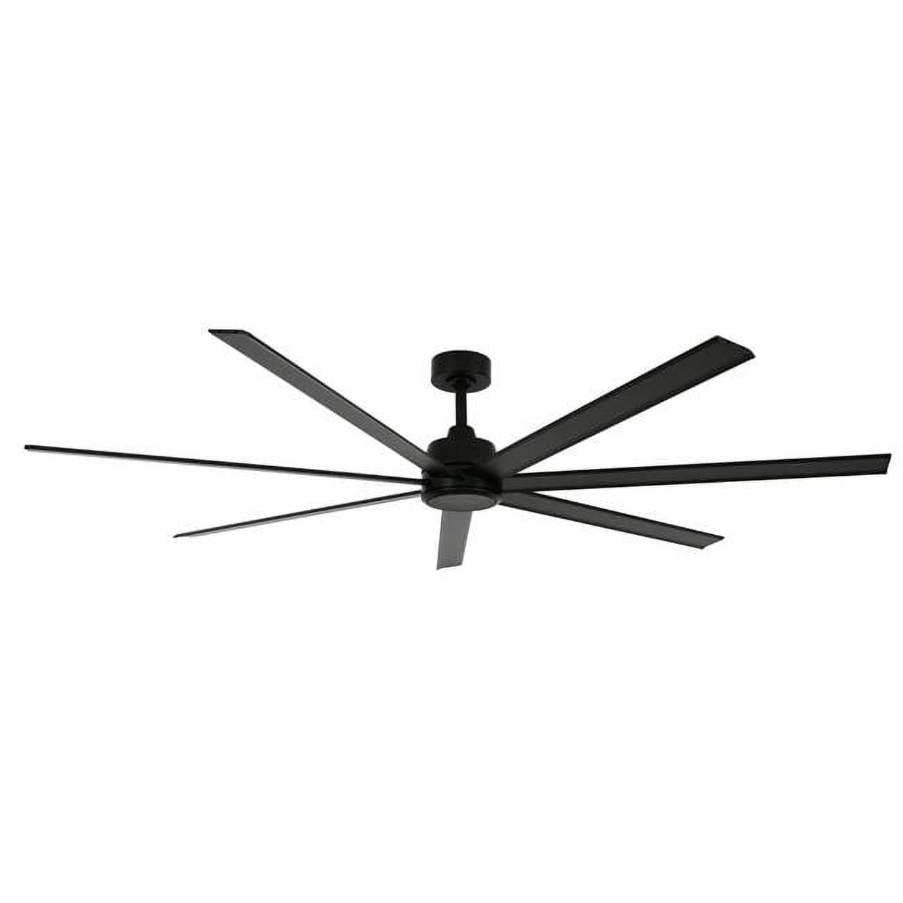 Picture of Lucci Air 21610901 Lucci Air 72&apos; Atlanta Indoor/Outdoor Black DC Ceiling Fan with LED Light and Remote