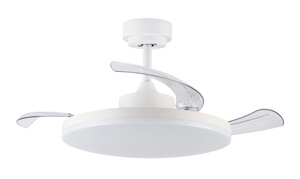 21612901  Stroll White 42-inch Retractable Ceiling Fan
