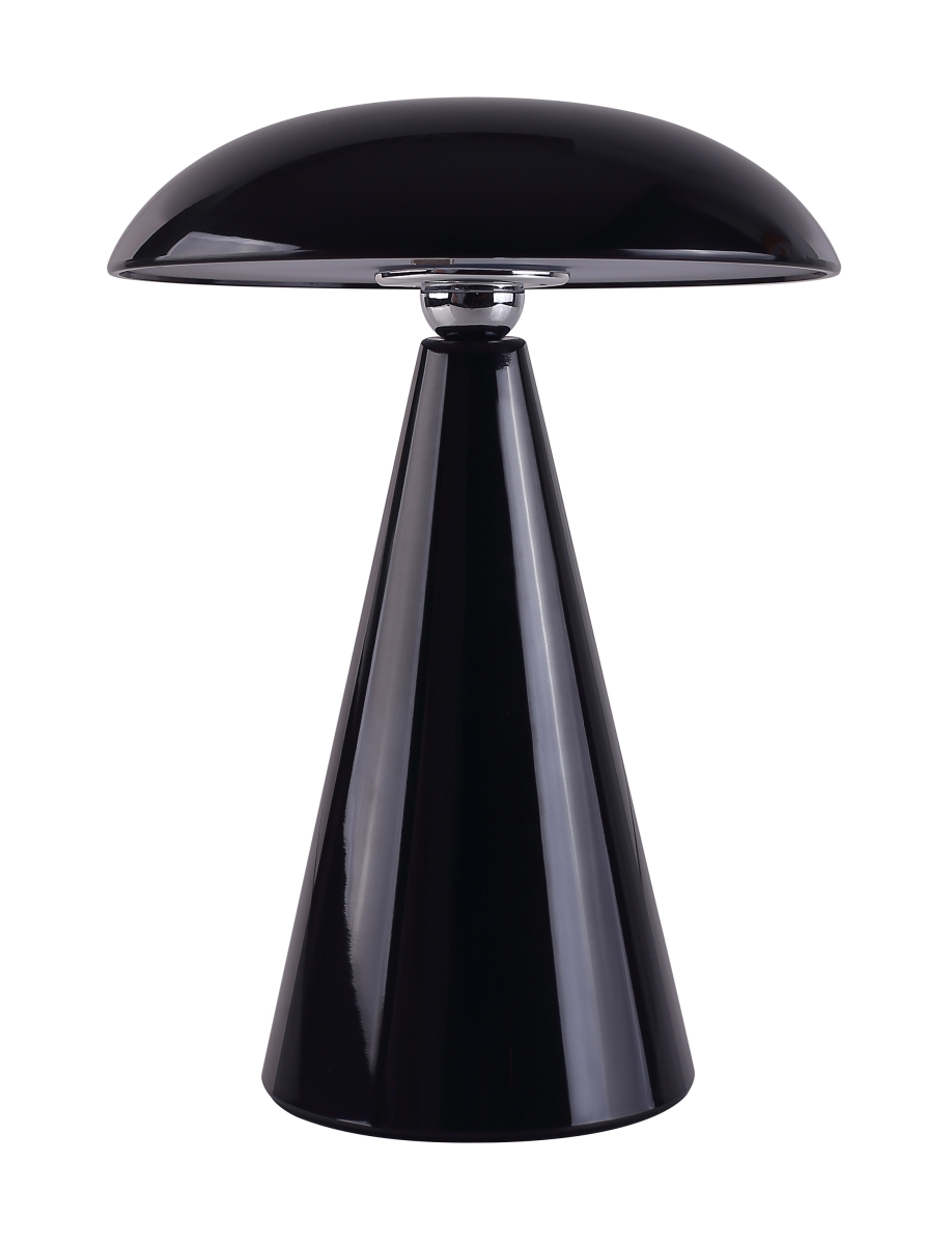 56931301  Kinoko XS Cordless 2-in-1 Rechargeable LED Table & Wall Lamp, CCT Dimmable, Gloss Black