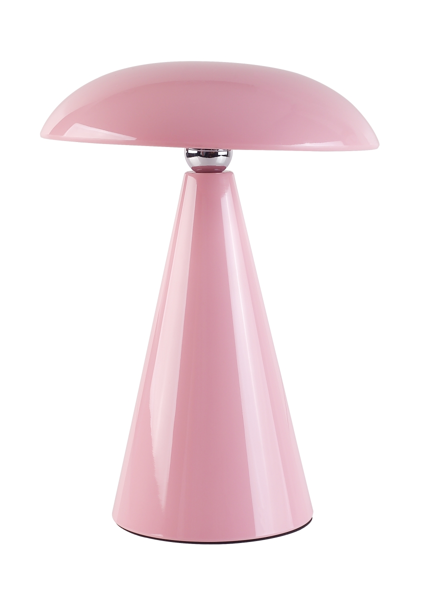 56931801  Kinoko XS Cordless 2-in-1 Rechargeable LED Table & Wall Lamp, CCT Dimmable, Gloss Pink